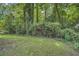 Secluded backyard with lush greenery and mature trees creates a private and serene outdoor space at 2648 Woodacres Ne Rd, Atlanta, GA 30345