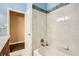 Charming bathroom showcasing tile surround, and a tub shower at 2648 Woodacres Ne Rd, Atlanta, GA 30345