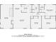 Detailed floor plan outlining the layout of the bedrooms, kitchen, and living spaces of the home at 2648 Woodacres Ne Rd, Atlanta, GA 30345