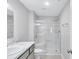 Bathroom featuring modern fixtures, and a glass enclosed shower at 2084 Bethel Nw Dr, Atlanta, GA 30314