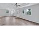 Bright and airy living room features modern flooring and a tray ceiling at 2084 Bethel Nw Dr, Atlanta, GA 30314