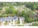 Aerial view showcasing the neighborhood with well-maintained homes and lush greenery at 533 Beecham Dr, Smyrna, GA 30082