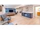 Basement includes a cozy living area and bar with a beverage cooler, perfect for entertaining at 533 Beecham Dr, Smyrna, GA 30082