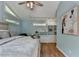 Comfortable bedroom with vaulted ceilings, lots of natural light and hardwood floors at 1450 Holly Bank Cir, Atlanta, GA 30338