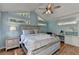Comfortable bedroom with vaulted ceilings, lots of natural light and hardwood floors at 1450 Holly Bank Cir, Atlanta, GA 30338