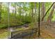 Scenic view of creek with a swing to view and relax on, surrounded by serene, lush greenery and natural beauty at 1981 Luke Edwards Rd, Dacula, GA 30019