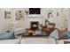 Cozy living room with a white painted fireplace, built-in shelves, and comfortable seating arrangement at 615 Wilson Nw Rd, Atlanta, GA 30318