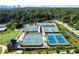 Aerial view of Brookhaven tennis courts at 615 Wilson Nw Rd, Atlanta, GA 30318