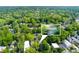 Aerial view of a home surrounded by mature trees with a close up inset photo of the home at 986 Greenwood Ne Ave # 4, Atlanta, GA 30306