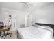 Bedroom features a desk and office area and closet storage at 2716 Suwanee Se Way, Marietta, GA 30067