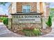 Elegant Villa Sonoma Condominiums sign surrounded by manicured landscaping and flowerbeds at 10 Perimeter Summit Ne Blvd # 3109, Atlanta, GA 30319