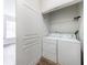 Convenient laundry closet includes a white washer and dryer, providing in-unit laundry at 10 Perimeter Summit Ne Blvd # 3109, Atlanta, GA 30319