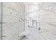 New bathroom with marble tile shower, built-in niche, and grab bar at 10 Perimeter Summit Ne Blvd # 3109, Atlanta, GA 30319