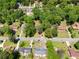 Beautiful aerial view showcasing a property with mature trees and an expansive backyard at 4356 Executive Dr, Stone Mountain, GA 30083