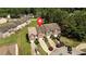 Charming townhome community with landscaped front yards and convenient parking at 5485 Sierra Trl, Atlanta, GA 30349