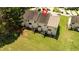 Aerial view of home with a spacious backyard and patio, perfect for outdoor enjoyment and entertaining at 5485 Sierra Trl, Atlanta, GA 30349