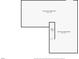 Unfinished basement layout showing dimensions with staircase access to upper level of the home at 8491 Limerick Ln, Winston, GA 30187
