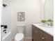 Bathroom with a tub, modern vanity, and a framed mirror at 223 Old Alabama Se Rd, Emerson, GA 30137