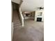 Spacious living room with fireplace and staircase, open to the kitchen at 1466 Dolcetto Nw Trce # 18, Kennesaw, GA 30152
