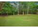 Spacious backyard featuring lush greenery and mature trees at 1642 Ashmar Sw Ln, Marietta, GA 30064