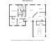 Layout of the house showing rooms, closets and garage at 1642 Ashmar Sw Ln, Marietta, GA 30064