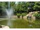 Scenic pond features a fountain and natural rock waterfall, adding serenity to the community at 1100 Faith Se Ave, Atlanta, GA 30316