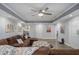 Spacious living room with hardwood floors, modern paintings and comfortable, modern furniture at 2628 Hollow Pne, Conyers, GA 30094