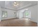 Spacious main bedroom with tray ceiling and multiple windows at 1575 Wynridge Pointe, Alpharetta, GA 30005
