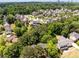 Stunning aerial view of a neighborhood with lush greenery, showcasing the community and nearby cityscape at 4774 Olde Village Ln, Atlanta, GA 30338