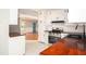 Modern kitchen with butcher block countertops, white cabinets and stainless steel appliances at 599 Honey Creek Rd, Conyers, GA 30094