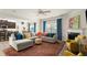 Inviting living room with fireplace, plush seating, and stylish decor at 6235 Crescent Landing Dr, Cumming, GA 30028