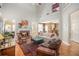 Cozy living room with fireplace and high ceilings at 5004 Lake Mist Se Dr, Smyrna, GA 30126