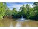 A view across a pond shows the tranquil community with a fountain centerpiece at 5004 Lake Mist Se Dr, Smyrna, GA 30126