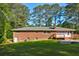View of backyard and back side of brick house at , Mableton, GA 30126