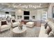 Virtually staged living room with elegant furniture and an inviting atmosphere at , Mableton, GA 30126