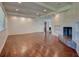 Spacious living room with hardwood floors, fireplace, and built-in shelves at , Mableton, GA 30126