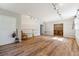 Bright basement with recessed lighting, painted walls, wood floor, and ample open space at 1820 Habersham Gate Dr, Cumming, GA 30041