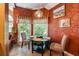 Cozy breakfast nook with light fixture and views of nature at 1820 Habersham Gate Dr, Cumming, GA 30041