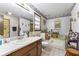 Full bathroom featuring ample vanity space, decor, and tile flooring at 4720 Bill Cheek Rd, Auburn, GA 30011
