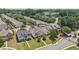 An aerial view highlighting a neighborhood featuring both single-Gathering homes and townhouses at 1840 Brighton Se Blvd, Atlanta, GA 30316