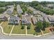 Overhead view showcasing a neighborhood with well-maintained homes, sidewalks, and beautiful mature trees at 1840 Brighton Se Blvd, Atlanta, GA 30316