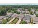 Aerial shot of a suburban neighborhood highlighting well-maintained homes and a backyard with privacy fence at 1840 Brighton Se Blvd, Atlanta, GA 30316