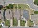 Birds eye view showcasing home layouts, yards, driveways, and landscaping at 1840 Brighton Se Blvd, Atlanta, GA 30316