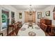 Charming dining room with chandelier, large windows, and decorative accents at 2700 Regency E Dr, Tucker, GA 30084