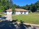 Classic single-story home with well-kept lawn and landscaping, showcasing its inviting curb appeal at 2875 Carriage Ln, Atlanta, GA 30349