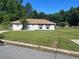 Charming single-story home with a well-maintained lawn and a classic facade, surrounded by lush greenery at 2875 Carriage Ln, Atlanta, GA 30349