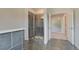 Bathroom featuring a modern shower stall and doorway to the bedroom at 68 Homesite Cooper W Cv, Fayetteville, GA 30214