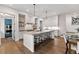 Spacious kitchen with large island, breakfast bar, and modern appliances at 110 3Rd St, Fayetteville, GA 30214