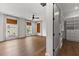 Expansive main bedroom with hardwood floors, lots of light, and custom walk-in closet at 110 3Rd St, Fayetteville, GA 30214