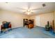 Spacious bedroom with ceiling fan and ample space for a desk at 2759 Beddington Way, Suwanee, GA 30024